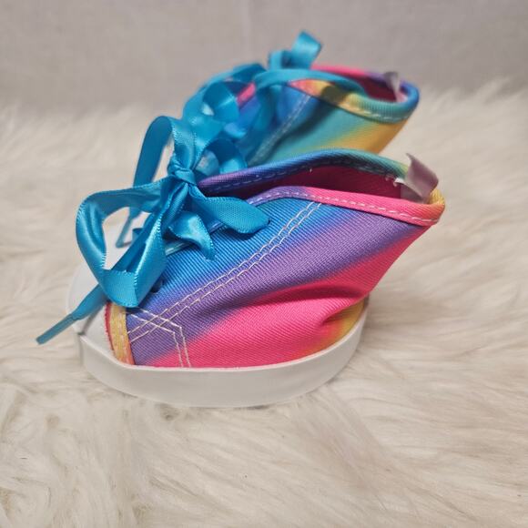 Build-A-Bear Workshop Rainbow Sneakers BAB for Stuffed Animal - Picture 2 of 4